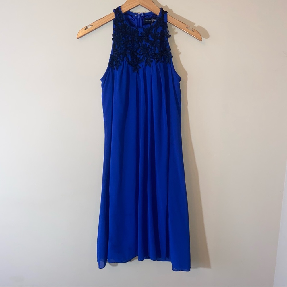 London Dress Company Blue Lace Dress